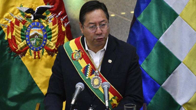 Luis Arce presidente de Bolivia, primer país de Latinoamérica en cortar vínculos con Israel, que no se ha pronunciado de momento. Foto: AFP