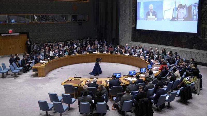 El consejo de seguridad de la ONU durante el debate de la situación en Medio Oriente el 24 de octubre de 2023. Foto: AFP