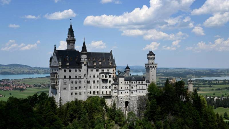 El castillo de Neuschwanstein, en el sur de Alemania, donde un turista estadounidense intentó violar a una joven de 21 años. Foto: AFP