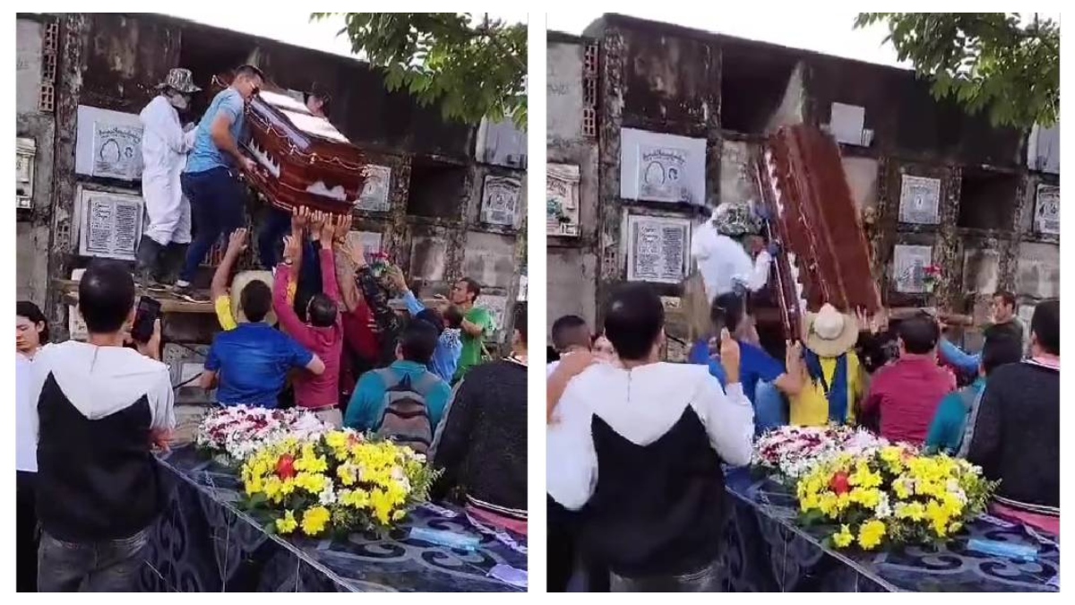 Una familia se disponía a dar el último adiós a su ser querido cunado un accidente dejó a todos los presentes en estado de shock Foto: El Sol de Puebla