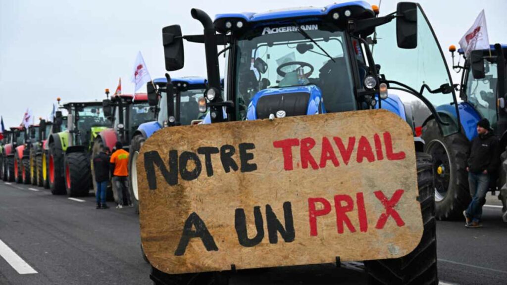 Los sindicatos de agricultores españoles anunciaron que se unirán a las protestas de sus colegas de varios países europeos. Foto: AFP