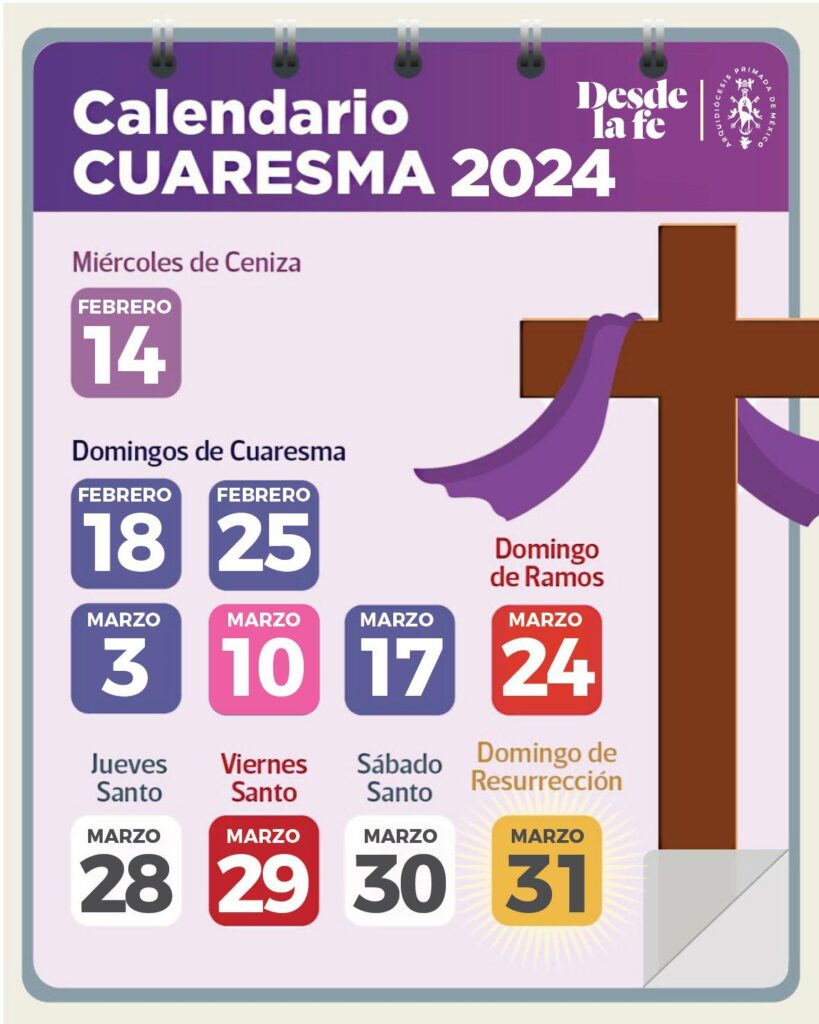 Estas son las fechas de Semana Santa 2024