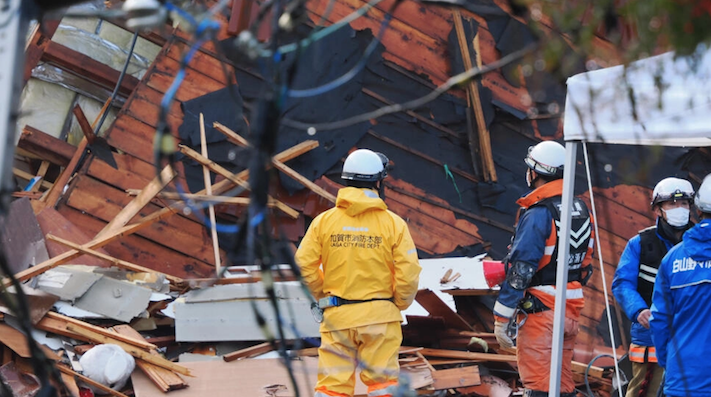 Rescates Japón. Foto: AFP