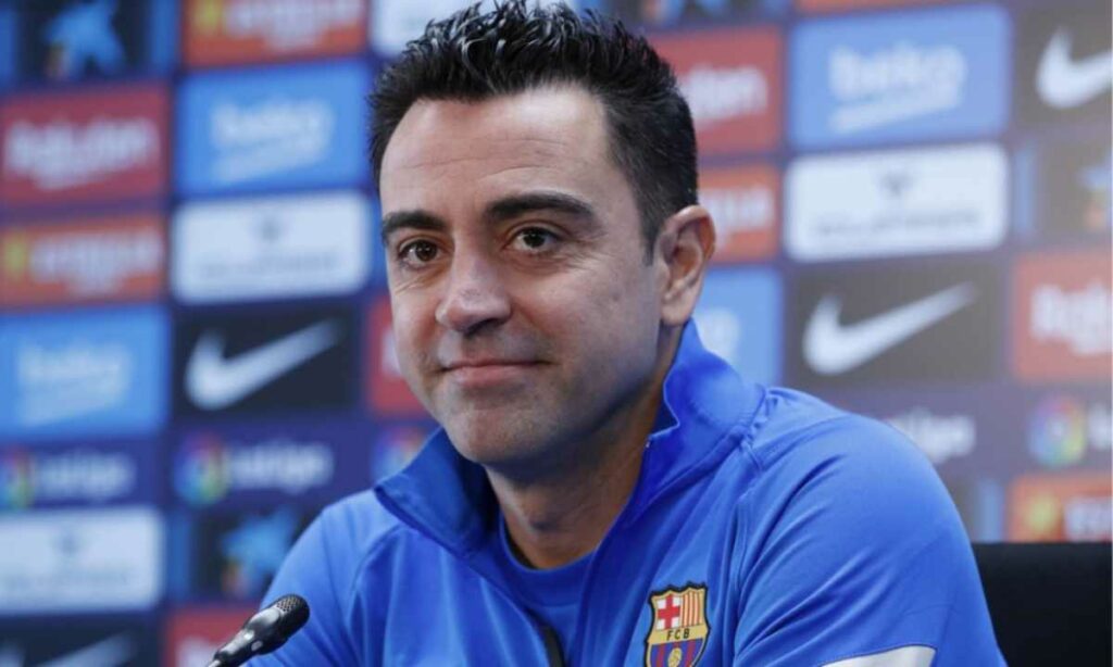 El técnico del Barcelona, Xavi Hernández, aseguró sentirse “liberado” tras anunciar su decisión de irse a final de temporada. Foto: AFP
