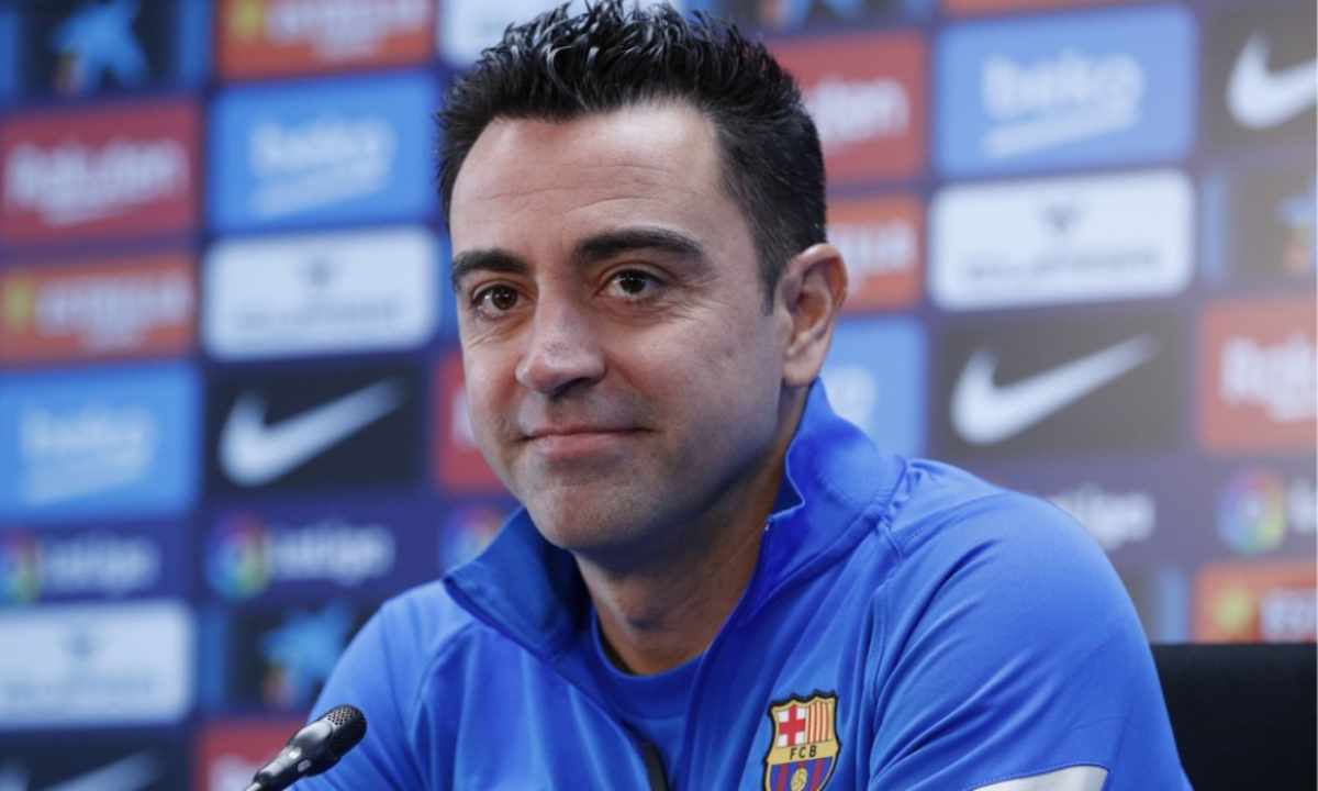 El técnico del Barcelona, Xavi Hernández, aseguró sentirse “liberado” tras anunciar su decisión de irse a final de temporada. Foto: AFP