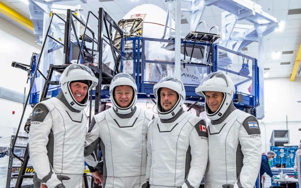 Un grupo de cuatro astronautas, todos ellos europeos, amerizó frente a la costa de Florida, en Estados Unidos. Foto: AFP
