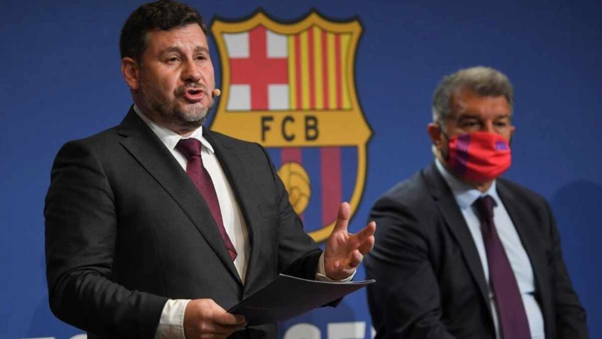 El vicepresidente económico del Barcelona, Eduard Romeu, ha dimitido de su cargo, anunció el club azulgrana en un comunicado. Foto: AFP