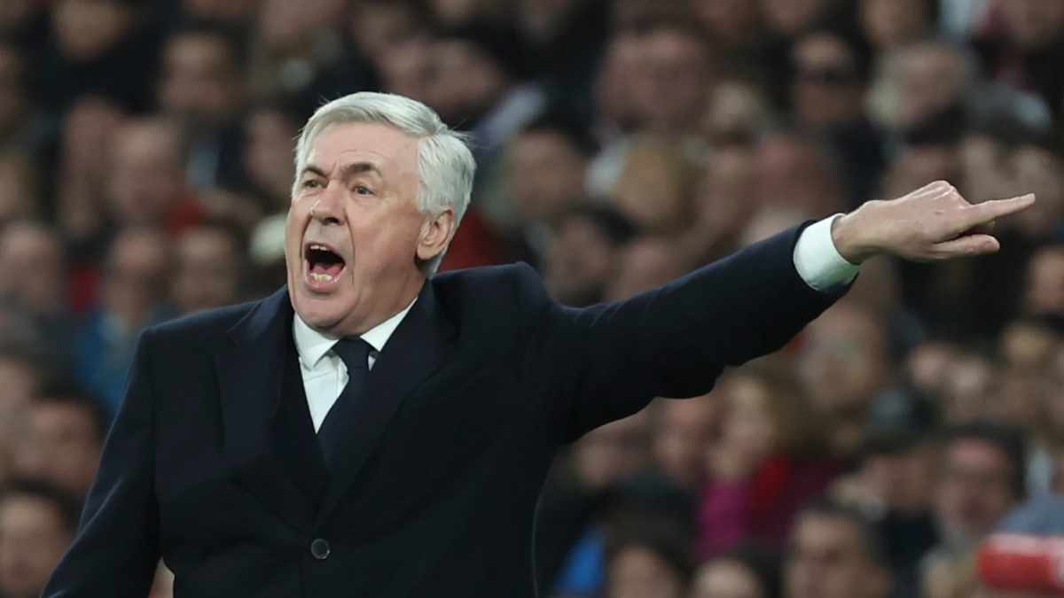 El técnico del Real Madrid, Carlo Ancelotti, advirtió que “la eliminatoria no se ha acabado todavía”, antes de enfrentarse al Leipzig. Foto: AFP