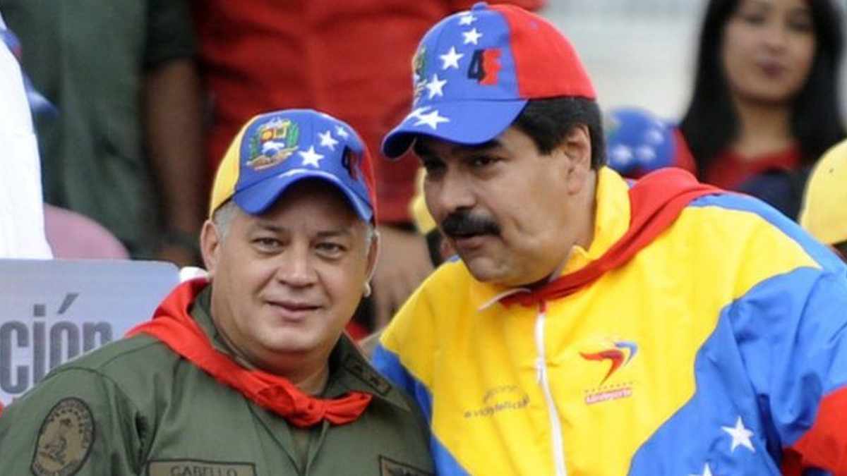 El dirigente Diosdado Cabello, dijo que “no tiene dudas” de que el presidente venezolano Nicolás Maduro será el candidato. Foto: AFP