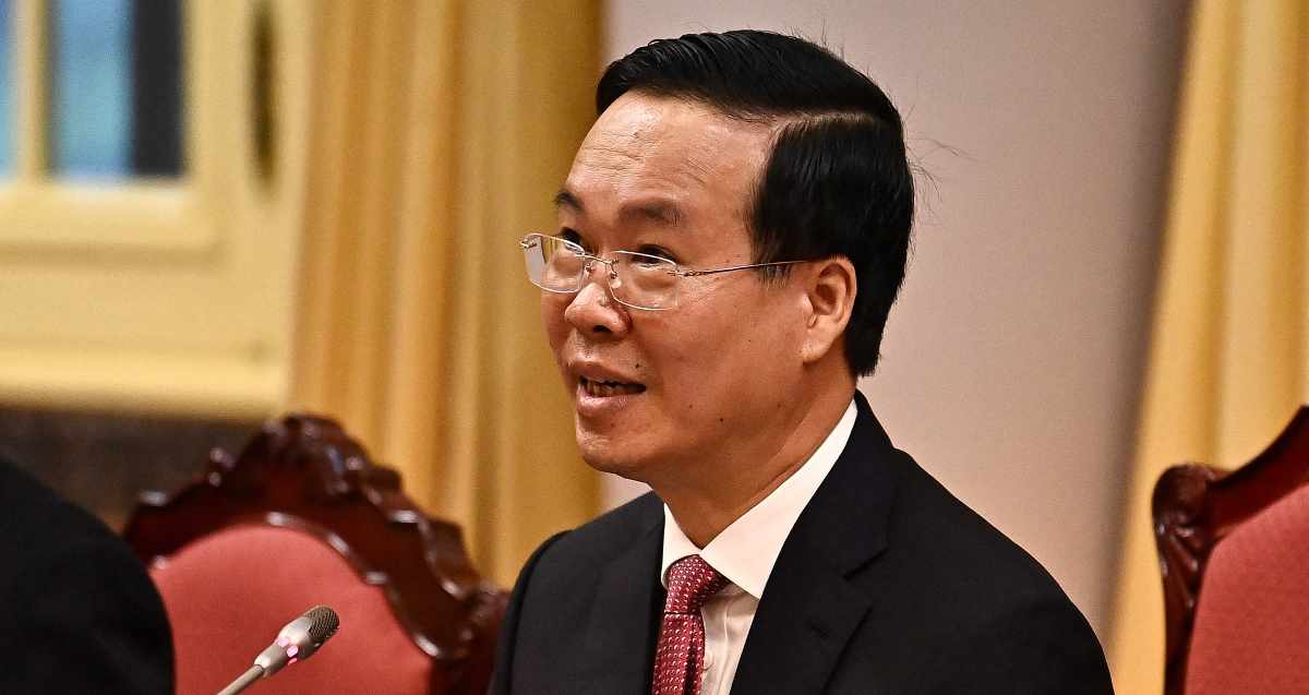 El Parlamento de Vietnam aprobó la renuncia del presidente Vo Van Thuong, el último dirigente del país de gobierno comunista. Foto: AFP