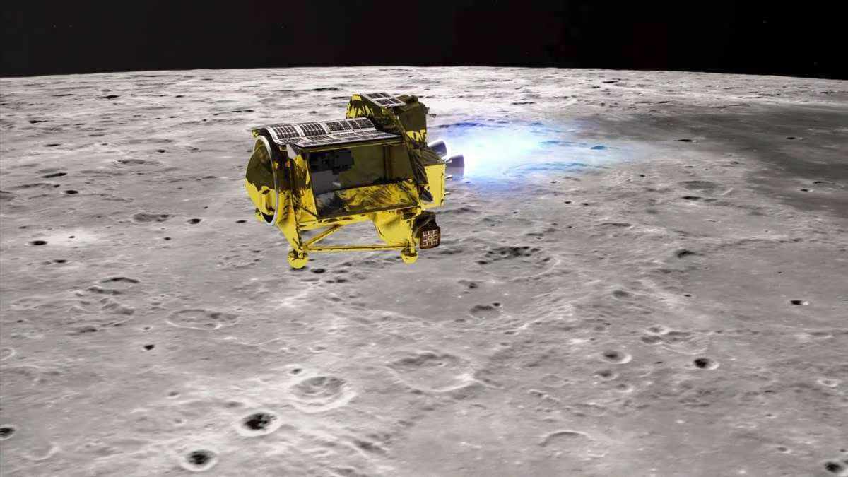 La sonda japonesa SLIM, que se posó en la Luna en enero, fue desactivada otra vez. Foto: AFP