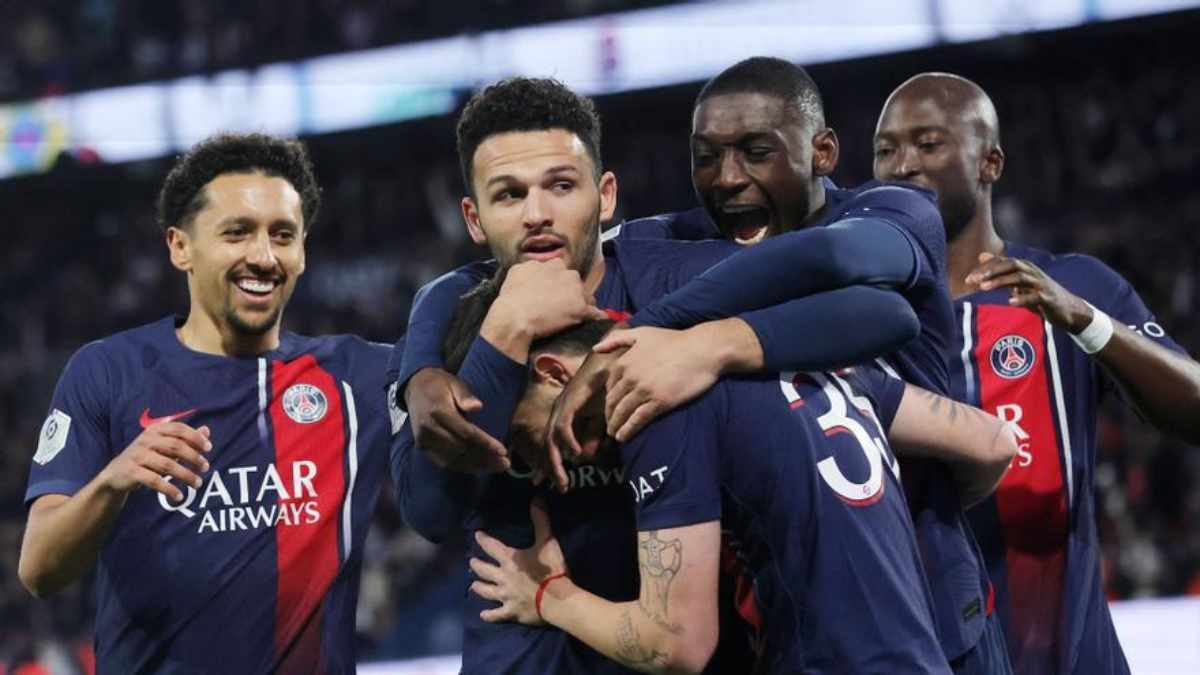 El París Saint-Germain, (PSG) dio un nuevo paso hacia su duodécimo título de campeón de la liga francesa al imponerse en Lorient (4-1). Foto: AFP